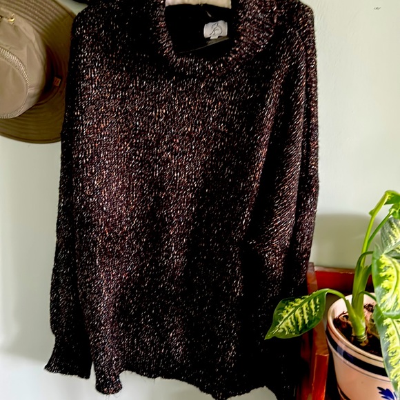 Kuwallatee Confetti cowl neck sweater M/L - Picture 1 of 7